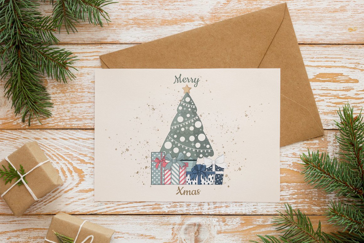 Vector Christmas Gifts Cliparts - photo 3