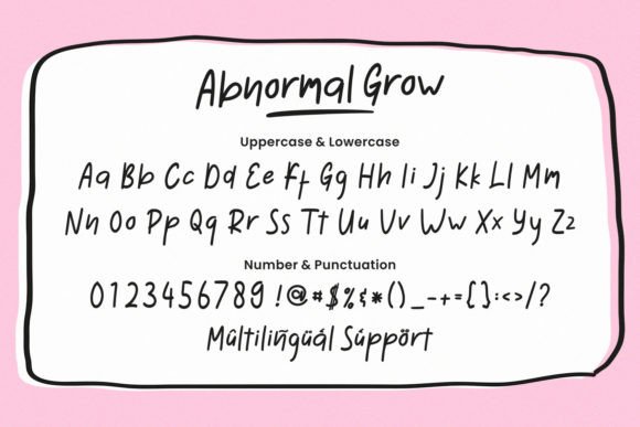 Abnormal Grow Font - Preview 5