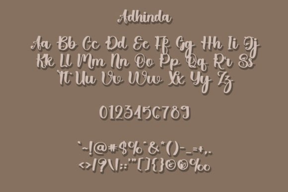 Adhinda Font - Preview 4