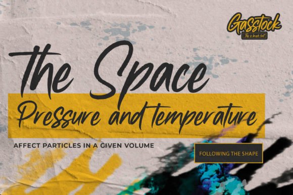 Gasstock Font PNG with transparent background - Preview 1
