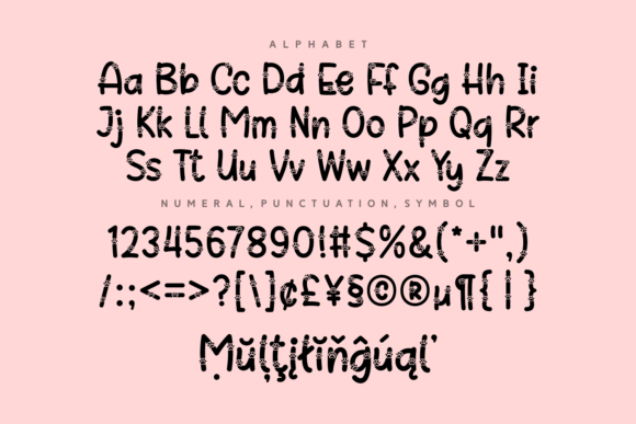 Kitty Sign Font PNG with transparent background - Preview 4