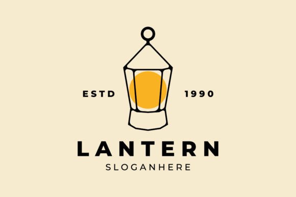 Lantern Logo Design with Minimalist