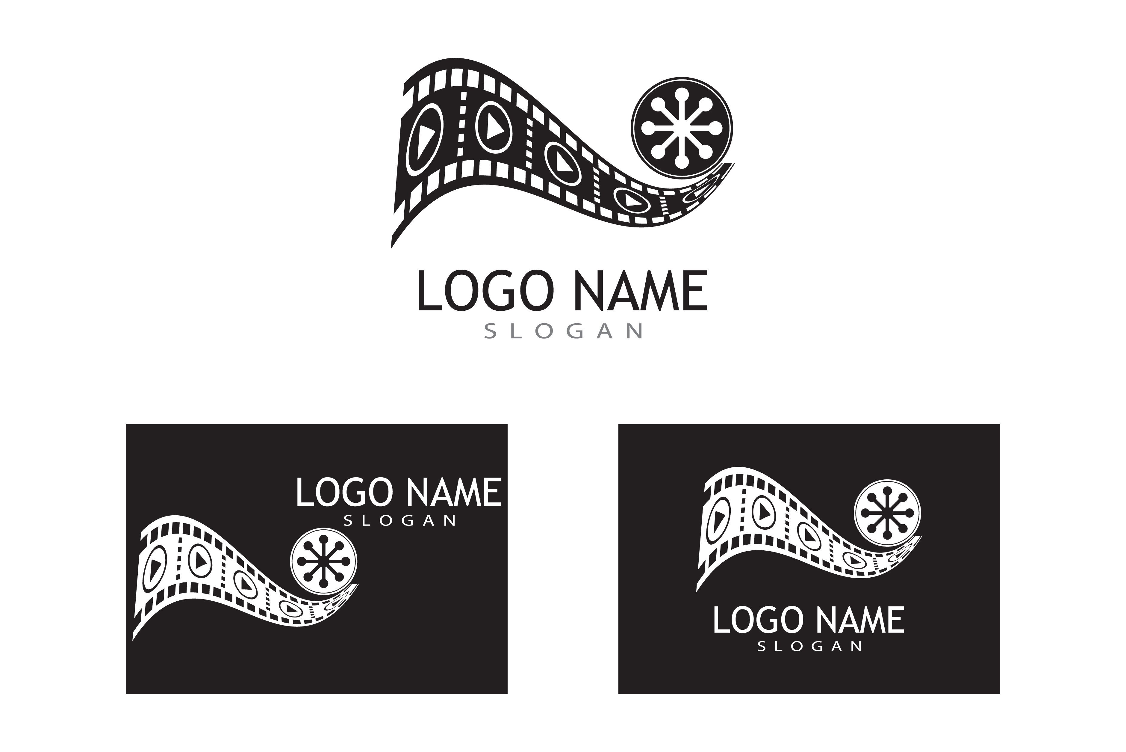 Movie Film Cinema Logo Vector
