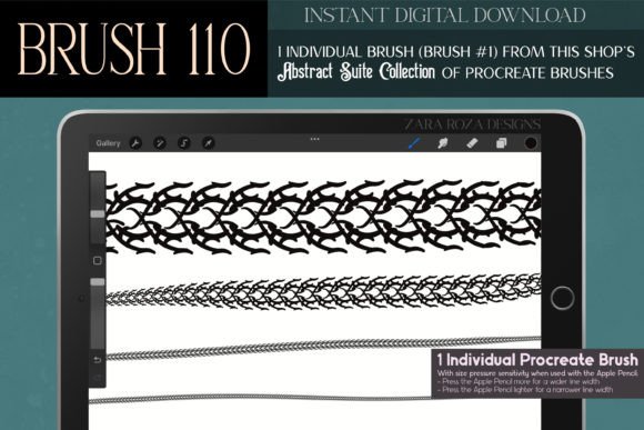 Procreate Brush #110 – Abstract Suite