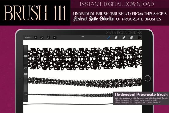 Procreate Brush #111 – Abstract Suite