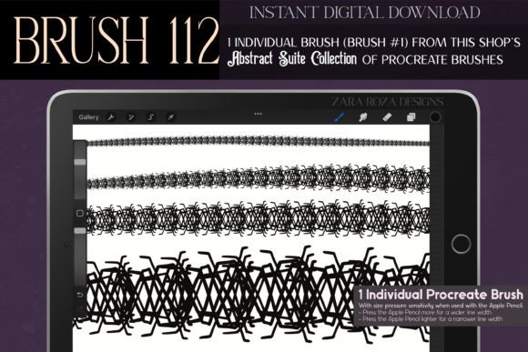 Procreate Brush #112 – Abstract Suite