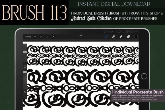 Procreate Brush #113 – Abstract Suite
