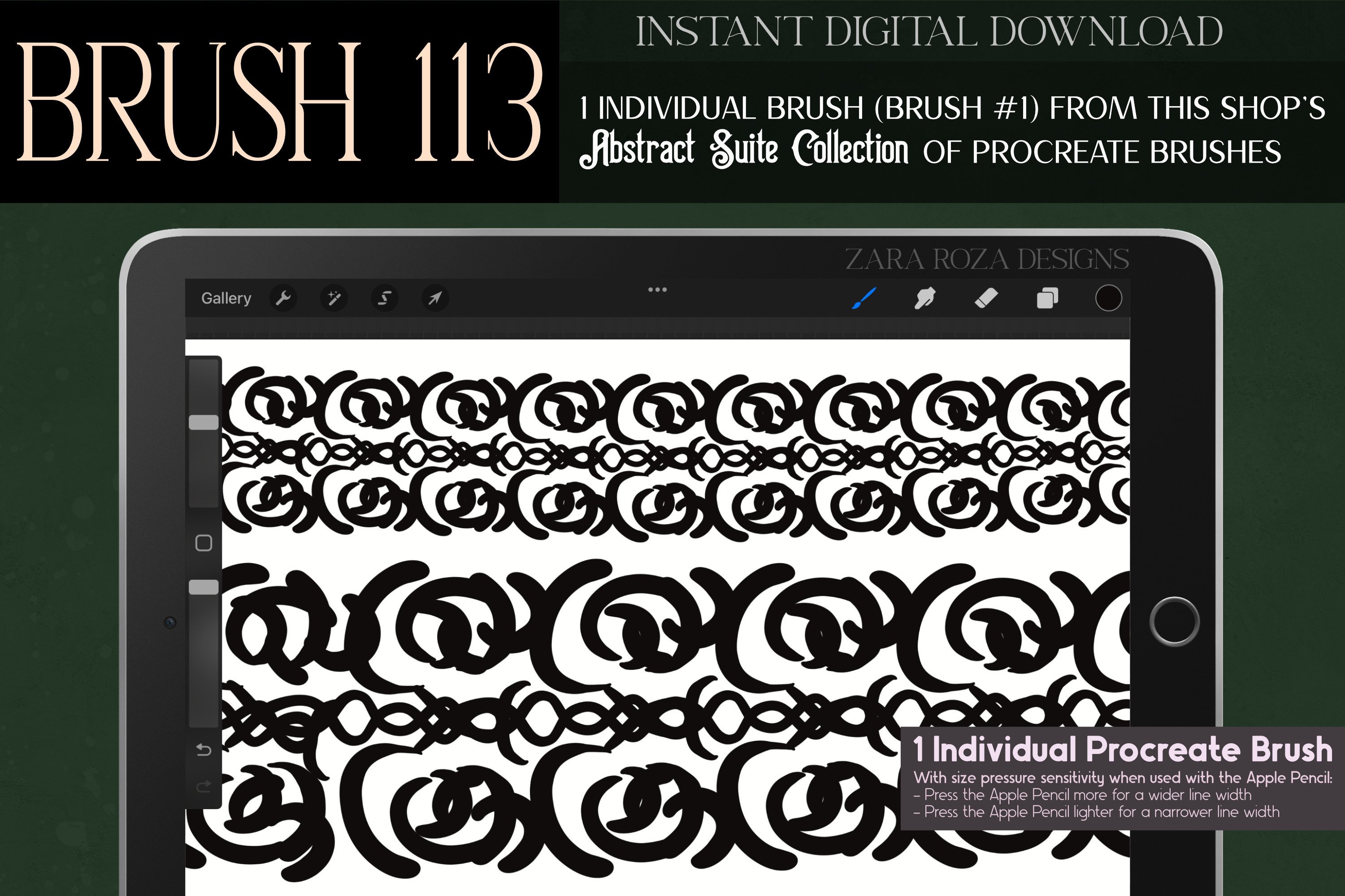 Procreate Brush #113 – Abstract Suite