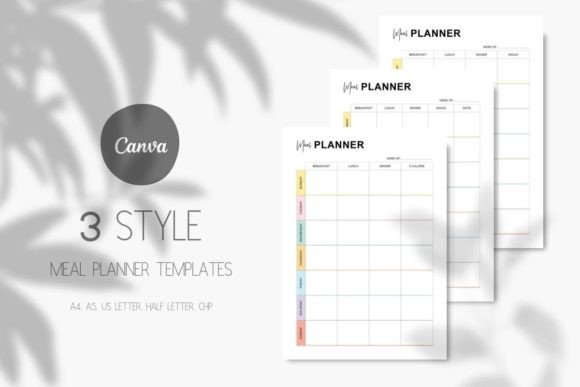 Canva Meal Planner Templates