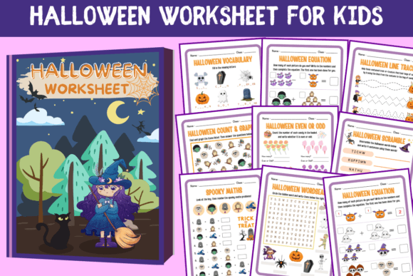 Halloween Worksheets for Kindergarten