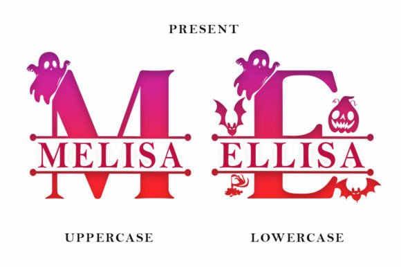 Alistia Halloween Monogram Font - Preview 1