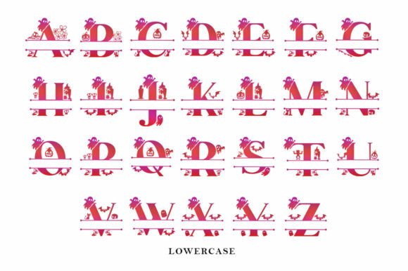 Alistia Halloween Monogram Font - Preview 3
