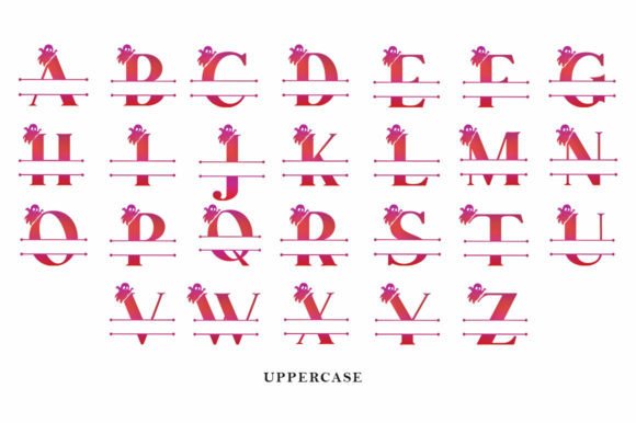 Alistia Halloween Monogram Font - Preview 4