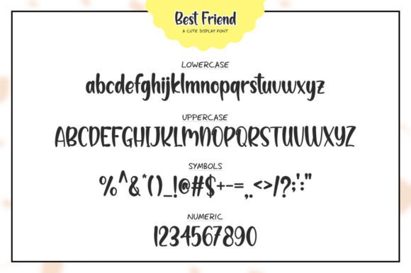 Best Friend Font - Preview 1