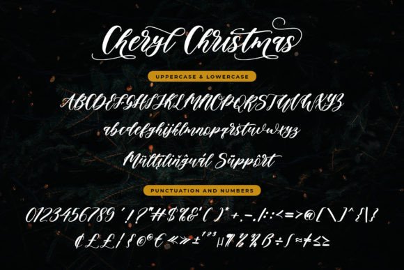 Cheryl Christmas Font - Preview 2