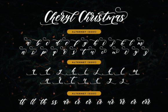 Cheryl Christmas Font - Preview 3