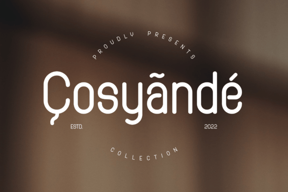 Cosyande Font PNG with transparent background - Preview 3