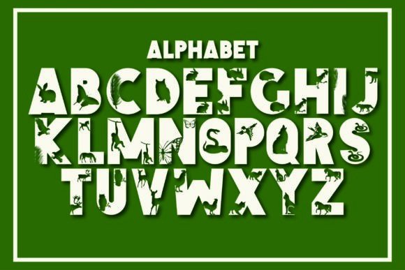 Cute Animal Font - Preview 1