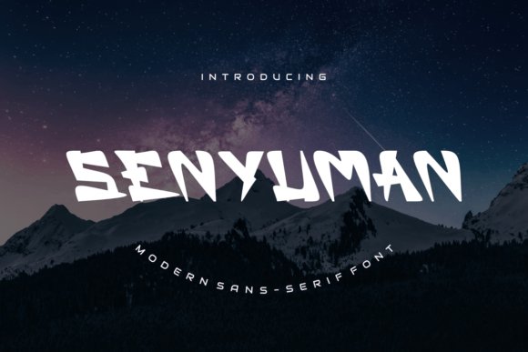 Full Senyum Font PNG with transparent background - Preview 1