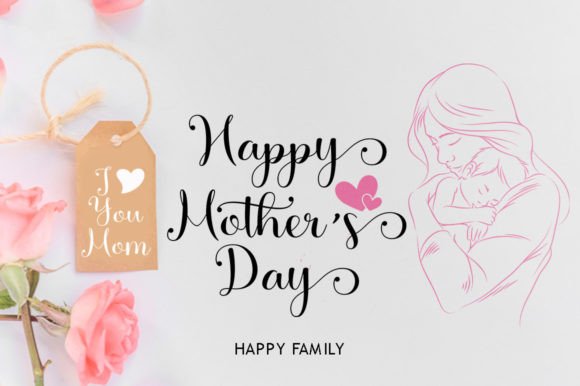 Glucola Sakura Font PNG with transparent background - Preview 2