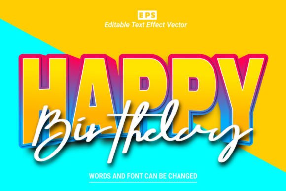 PSD 3D Bubble Editable Text Effect Graphic by TrueVector · Creative Fabrica