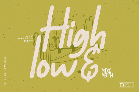 High Low Font - Preview 5