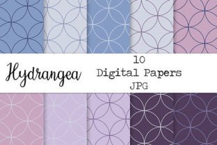 Hydrangea Colors Seamless Digital Papers Graphic by Thirteen Black Cats ...