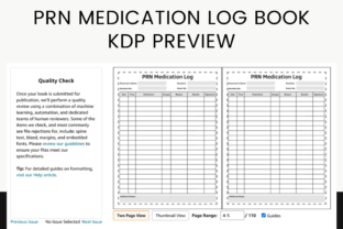 KDP PRN Medication Log Book Canva Graphic by BKS Studio · Creative Fabrica