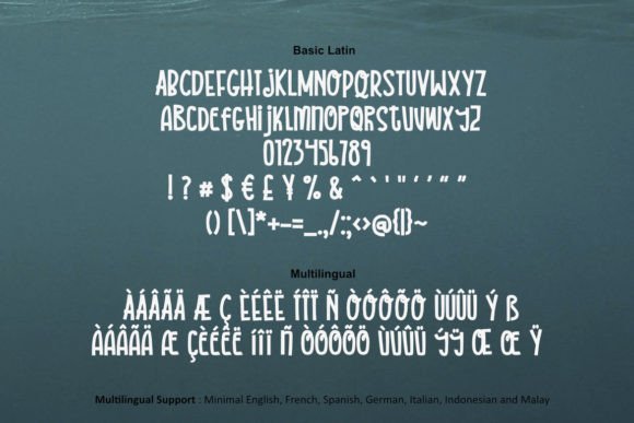 Kerapu Font PNG with transparent background - Preview 1