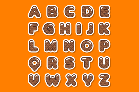 Pinecone Font PNG with transparent background - Preview 1