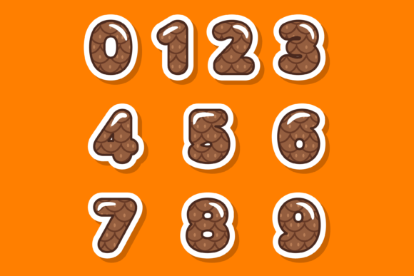 Pinecone Font PNG with transparent background - Preview 2