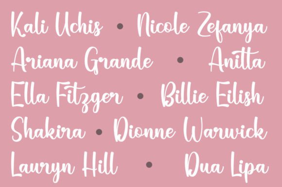 Renisha Font PNG with transparent background - Preview 6