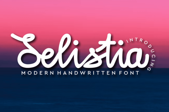 Selistia Font PNG with transparent background - Preview 1
