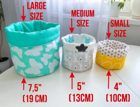 handmade storage basket sewing pattern