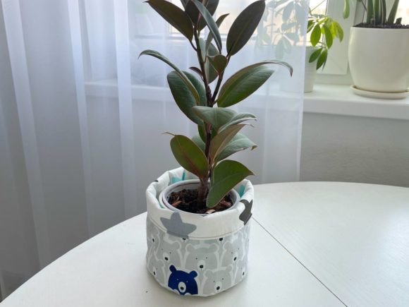 fabric basket DIY sewing pattern