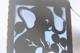 Elephant Project Boxes Elephant Baby Shower Box · Creative Fabrica