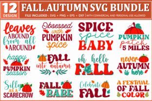 Fall SVG Bundle, Autumn SVG Graphic by Extreme DesignArt · Creative Fabrica