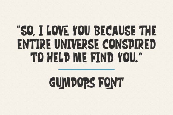 Gumpops Font - Preview 1