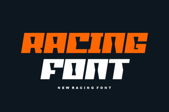 Race Speedy Font PNG with transparent background - Preview 1