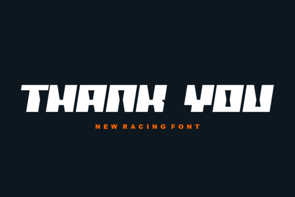 Race Speedy Font PNG with transparent background - Preview 4