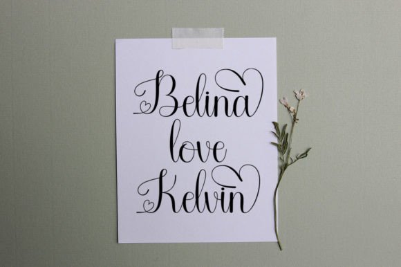 Reylove Font PNG with transparent background - Preview 5