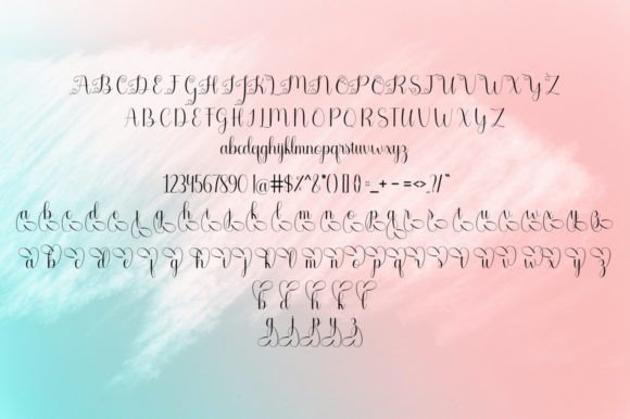 Reylove Font PNG with transparent background - Preview 6