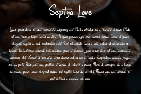 Septya Love Font PNG with transparent background - Preview 3