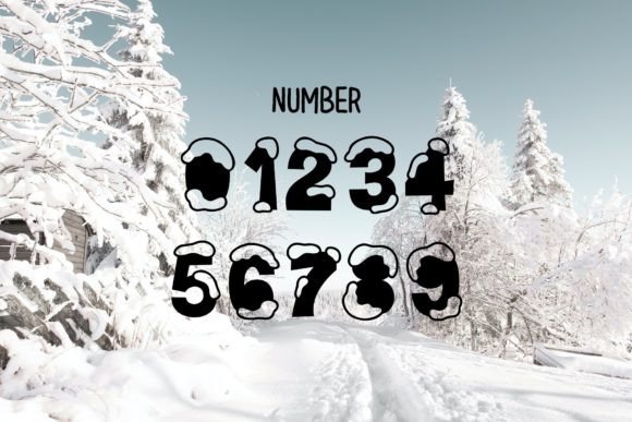 Snow Coolly Font PNG with transparent background - Preview 2
