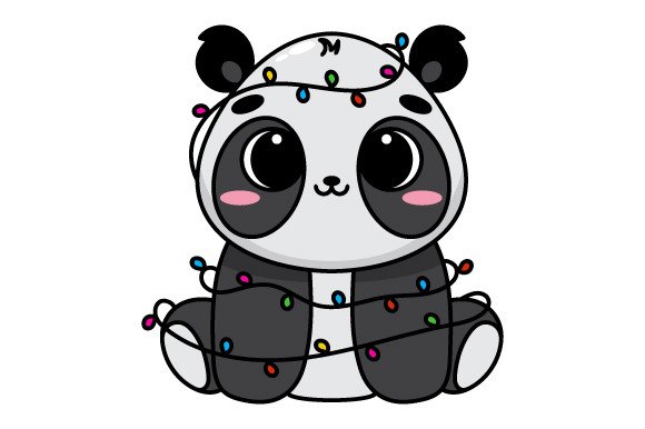Christmas Panda Kawaii SVG Cut file by Creative Fabrica Crafts ...