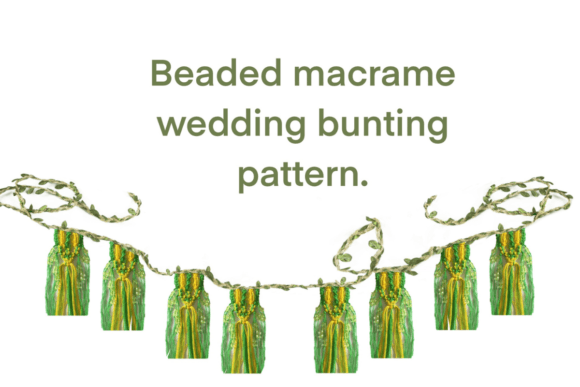 Beaded Macrame Bunting