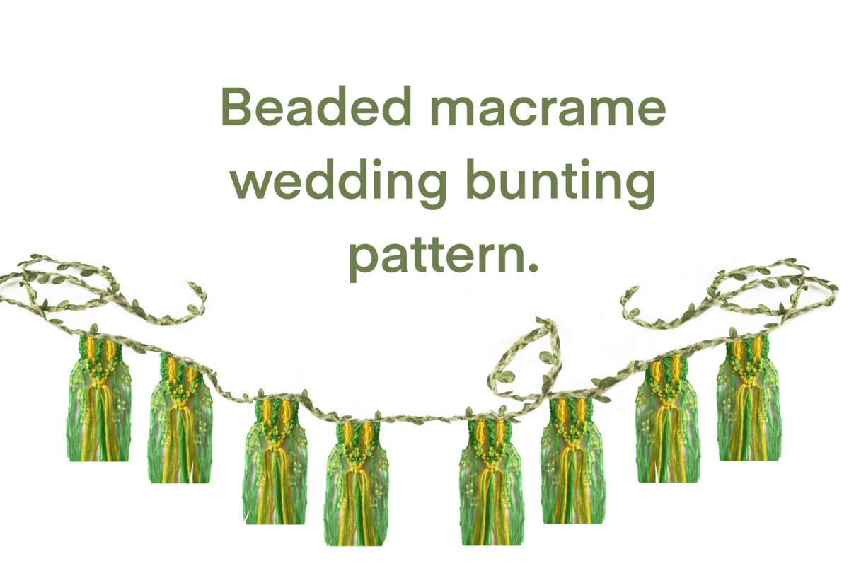 Beaded Macrame Bunting
