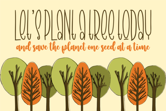 Autumn in Love Trio Font - Preview 2
