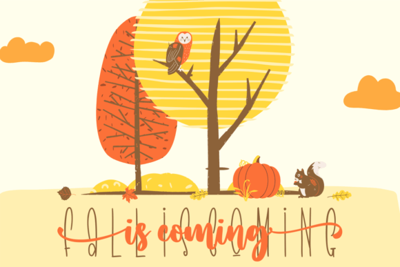 Autumn in Love Trio Font - Preview 5