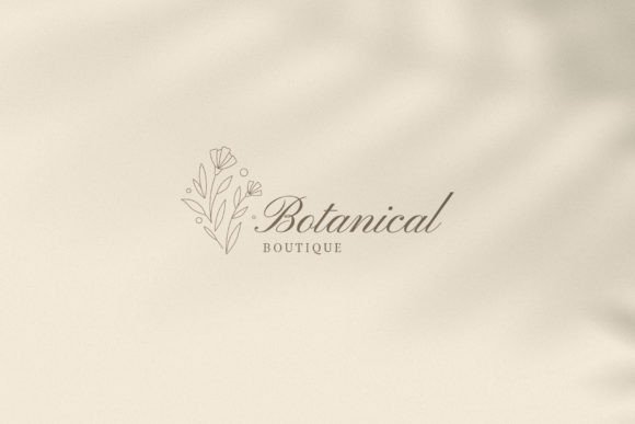 Botanical Minimalist Logo Template Graphic Logos By vasyako1984